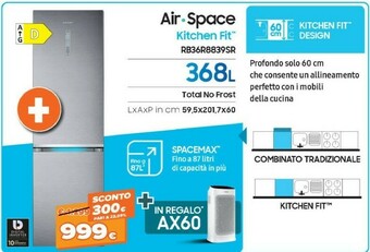 Expert Samsung RB36R8839SR Frigorifero Con Congelatore Libera Installazione 355 L D Acciaio Inossidabile offerta