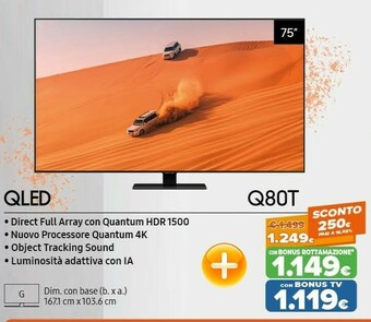 Expert Samsung QLED Q80T offerta