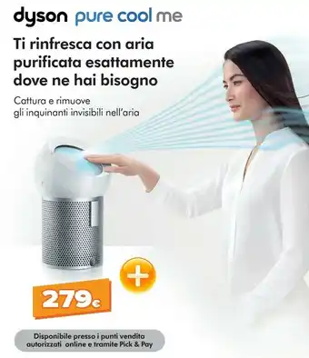 Expert Dyson Dyson Pure Cool Me purificatore 59 dB Argento, Bianco 40 W offerta
