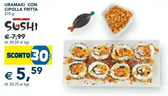 Esselunga Uramaki Con Cipolla Fritta