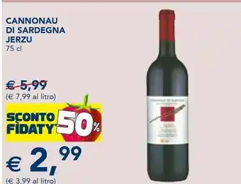 Esselunga Antichi Poderi Jerzu - Cannonau di Sardegna 750 g(ml) offerta