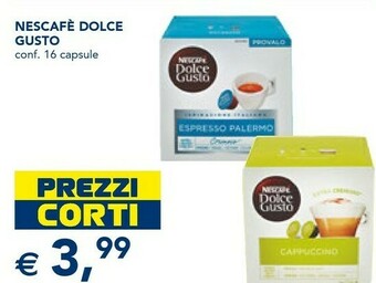 Esselunga Nescafé Dolce Gusto Espresso Capsule Caffè 16 Pezzo(i) offerta