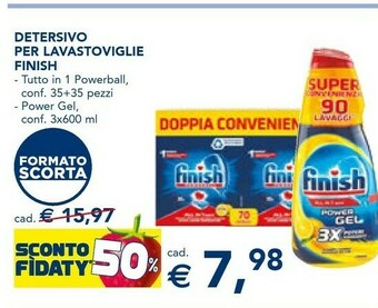 Esselunga Finish Detwersivo Per Lavastoviglie offerta