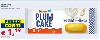 Esselunga Kinder Plum Cake offerta