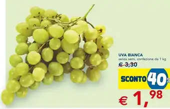 Esselunga Uva Bianca Senza Semi offerta