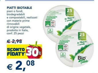 Esselunga Piatti Biotale offerta