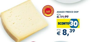 Esselunga Esselunga Asiago Gresco DOP offerta