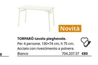 IKEA Torparò Tavolo Pieghevole offerta