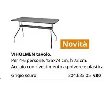 IKEA Viholmen Tavolo offerta