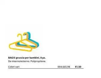 IKEA Bagis Gruccia Per Bambini offerta