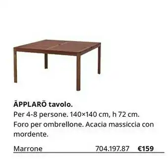IKEA Applaro Tavolo offerta