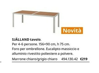 IKEA Sjalland Tavolo offerta