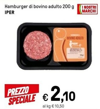 Iper La Grande Hamburger offerta