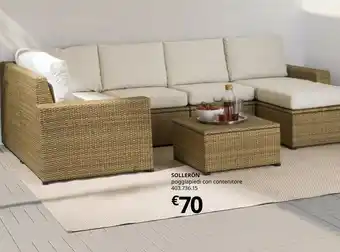 IKEA Solleròn Poggiapiedi Con Contenitore offerta