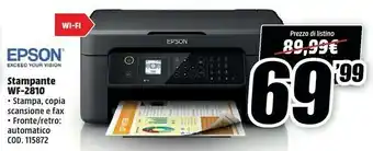 MediaWorld Epson Stampante Wf-2810 offerta