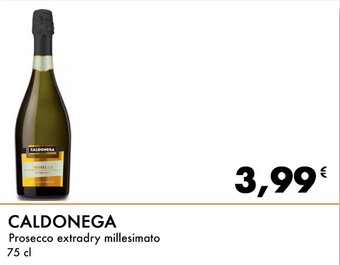 Iper Tosano CALDONEGA Prosecco extradry millesimato 75 cl offerta