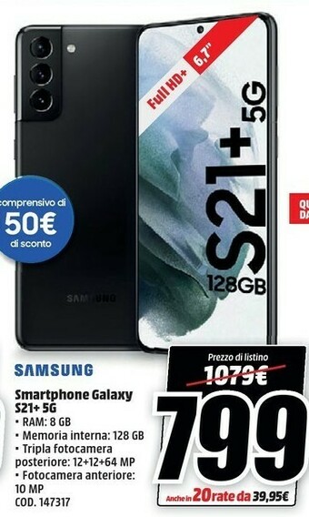Samsung Smartphone Galaxy S21+5g
