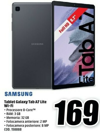 MediaWorld Samsung Galaxy Tab A offerta