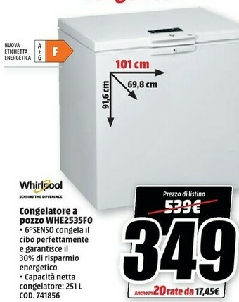 Whirlpool WHE2535 FO Libera Installazione F