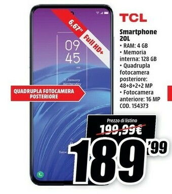 MediaWorld TCL Smartphone android offerta