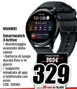 MediaWorld Huawei Smartwatch offerta