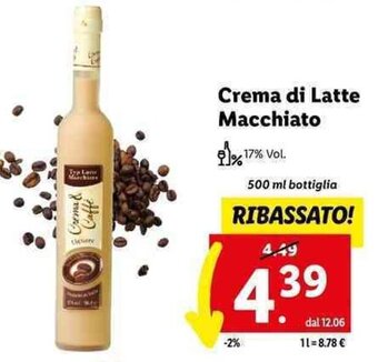 Lidl Crema di Latte Macchiato 500 ml offerta