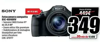 MediaWorld Sony DSC-HX400V offerta
