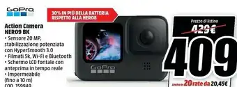 MediaWorld Gopro HERO9 BK Action Camera 20 MP offerta