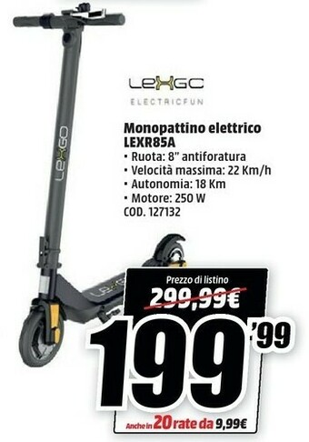 MediaWorld Monopattino offerta