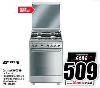 Smeg Cucina CX60SV9