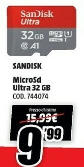 MediaWorld Sandisk Micro Sd offerta