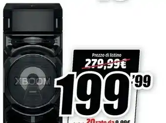 MediaWorld LG XBOOM RN5 Set Audio Da Casa 500 W Nero offerta