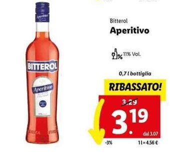 Lidl Bitterol Aperitivo 0,7 l offerta