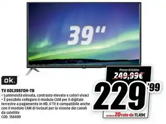 MediaWorld Cam Accessori Tv offerta