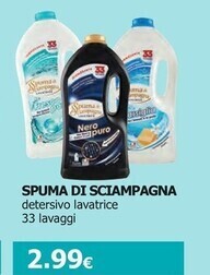 Tigotà Spuma di sciampagna detersivo lavatrice offerta