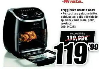 MediaWorld Ariete Friggitrice Ad Aria 4619 offerta