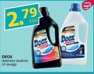 Tigotà Deox detersivo lavatrice offerta