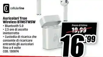 MediaWorld Cellularline Cuffie senza fili offerta