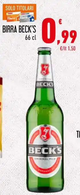 Conad Superstore BIRRA BECK'S 66 cl offerta
