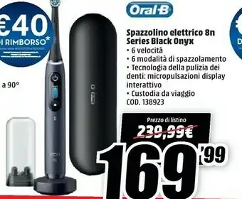MediaWorld Onyx Spazzolino elettrico Oral B offerta