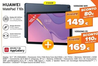 Expert Huawei MatePad T 10S offerta