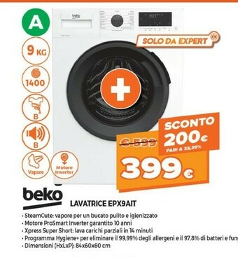 Expert Beko Lavatrice EPX9AIT offerta
