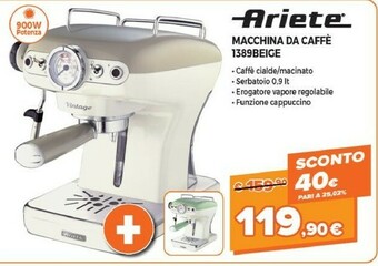 Ariete Macchina Da Caffe 1389Beige
