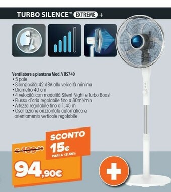 Expert Rowenta TURBO SILENCE EXTREME + STAND VU5740 offerta