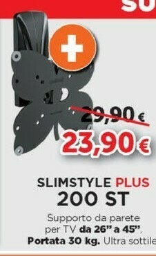 Expert Meliconi SlimStyle Plus 200 ST 101,6 Cm (40") Nero offerta