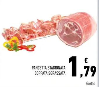 Conad Superstore PANCETTA STAGIONATA COPPATA SGRASSATA offerta
