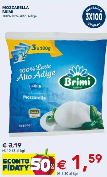 Esselunga Brimi Mozzarella offerta