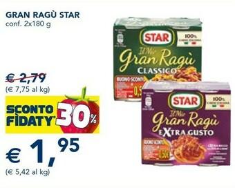 Esselunga Star Gran Ragù Con Verdure 360 G(ml) offerta