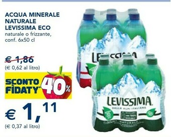 Esselunga Levissima Acqua Minerale Naturale offerta
