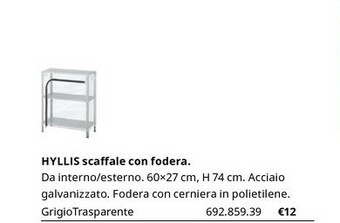 Hyllis Scaffale Con Fodera